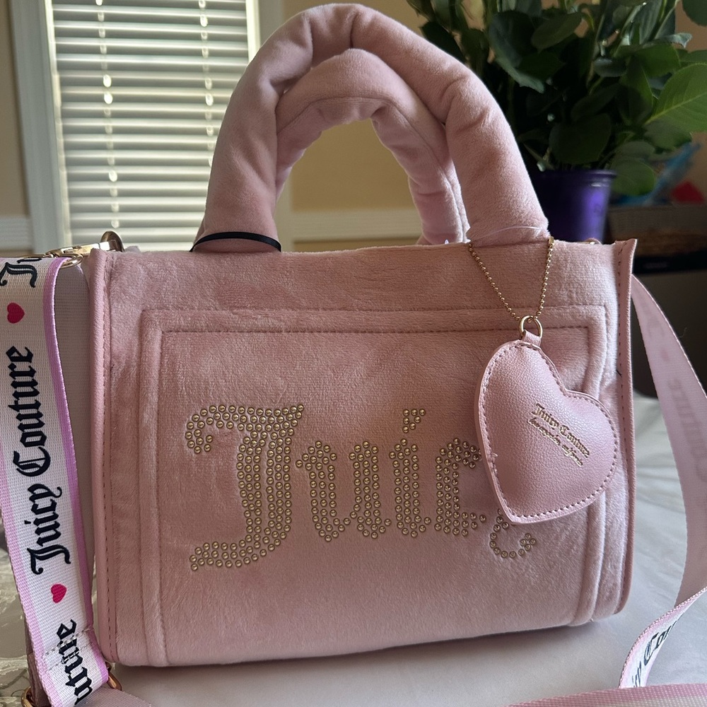 NWT - Juicy Couture Extra Spender Mini Tote - Pink  Diamond